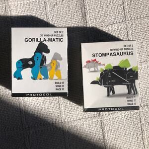 Protocol 3D Wind Up Puzzles Gorilla-matic Stompasaurus Build It Wind It Race It‎